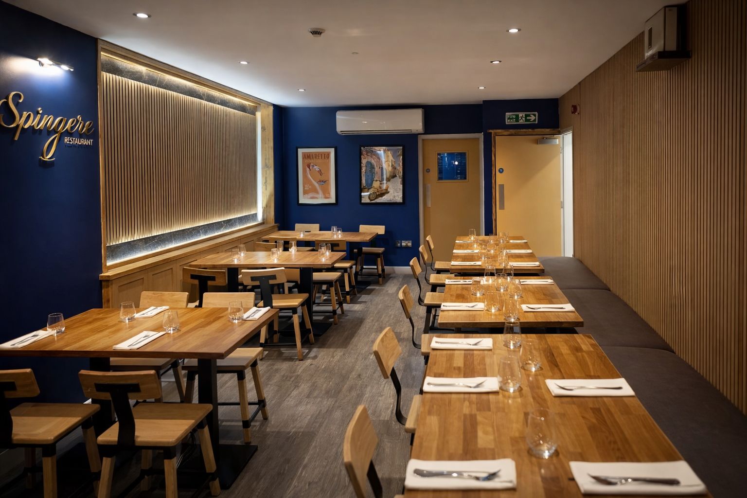 Spingere restaurant interior seating